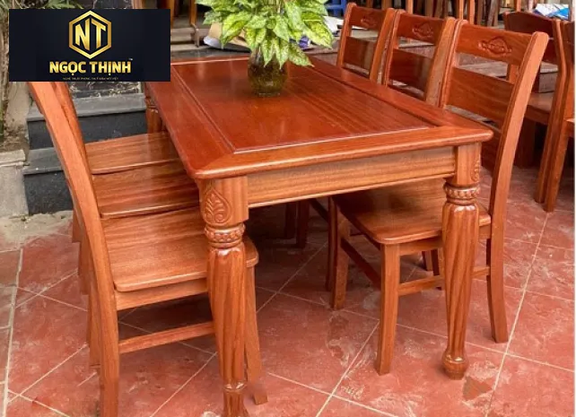BỘ BÀN ĂN GỖ GIÁ RẺ ĐỒNG NAI